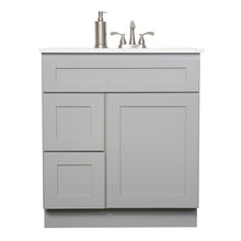 Load image into Gallery viewer, V3021DL  30” vanity with 2 left drawer - White Shaker