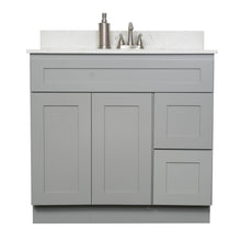 Load image into Gallery viewer, V3621DR  36” vanity with drawer - Gray Shaker