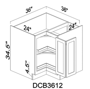 DCB3612 36" Diagonal Base Cabinet - White