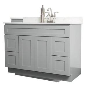 V4821D  48” vanity with drawer - Gray Shaker