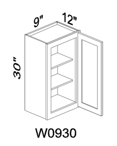 W0930 30" tall wall cabinet - Gray