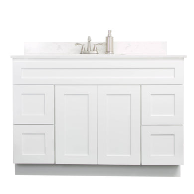 V4821D  48” vanity with drawer - White Shaker