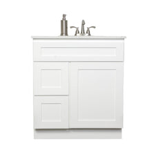 Load image into Gallery viewer, V3021DL  30” vanity with 2 left drawer - Gray Shaker