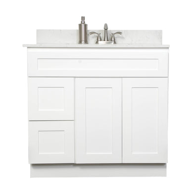 V3621DL  36” vanity with drawer - Gray Shaker