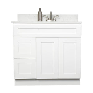 V3621DL  36” vanity with drawer - Gray Shaker