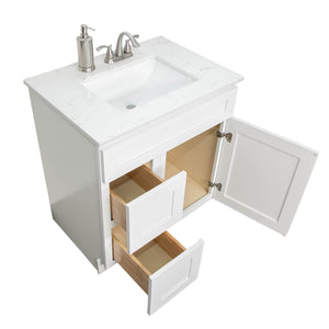 V3621DL  36” vanity with drawer - Gray Shaker