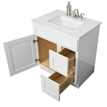 Load image into Gallery viewer, V3021DR 30” vanity with drawer - White Shaker
