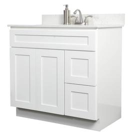 V3621DR  36” vanity with drawer - White Shaker