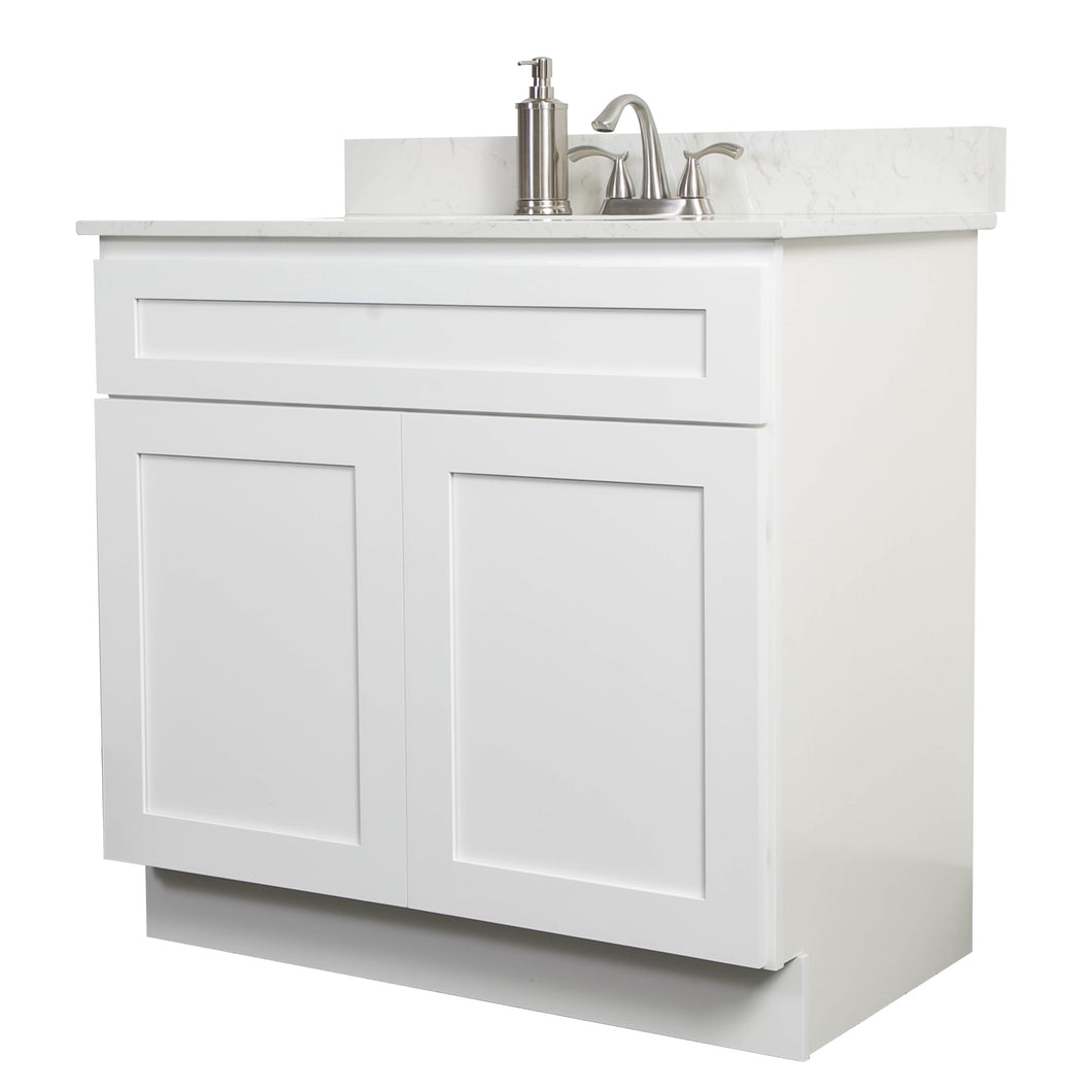 V3621  36” vanity - White Shaker
