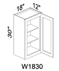 W1830 30" tall wall cabinet - Gray