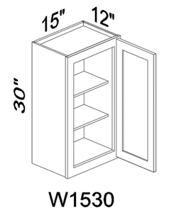W1530 30" tall wall cabinet - White