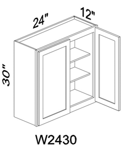W2430 30" tall wall cabinet - White
