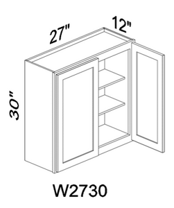 W2730 30" tall wall cabinet - White
