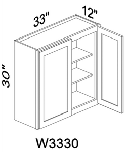 W3330 30" tall wall cabinet - Gray