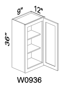 W0936 36" tall wall cabinet - Gray