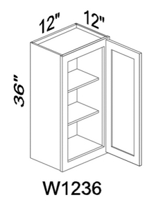 W1236 36" tall wall cabinet - Gray