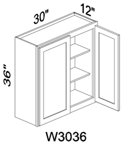 W3036 36" tall wall cabinet - Gray