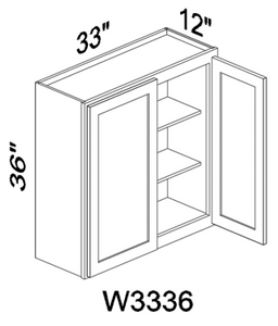 W3336 36" tall wall cabinet - Gray