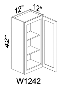 W1242 42" tall wall cabinet - White