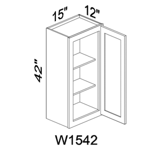 W1542 42" tall wall cabinet - White