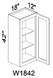 W1842 42" tall wall cabinet - Gray