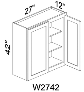 W2742 42" tall wall cabinet - Gray
