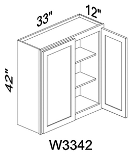 W3342 42" tall wall cabinet - White