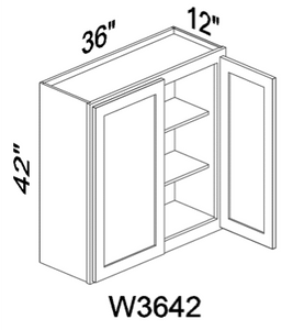 W3642 42" tall wall cabinet - Gray