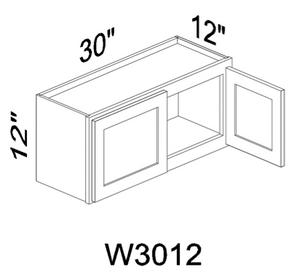 W3012 12" tall wall cabinet - Gray