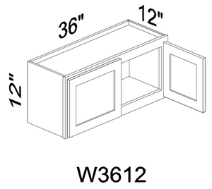 W3612 12" tall wall cabinet - Gray