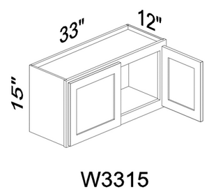 W3315 15" tall wall cabinet - Gray