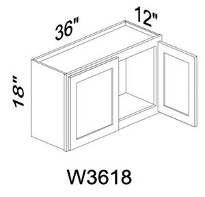 W3618 18" tall wall cabinet - White