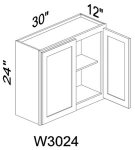 W3624 24" tall wall cabinet - White