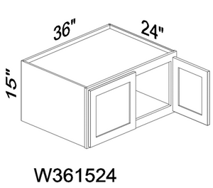 W361524 15" tall wall cabinet - Gray