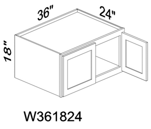 W361824 18" tall wall cabinet - Gray