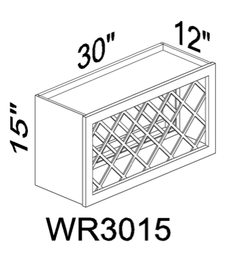 WR3015 Wine Rack - Gray