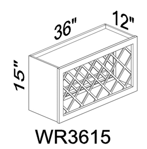 WR3615 Wine Rack - Gray
