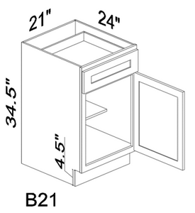 B21 21" base cabinet - Gray