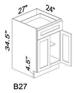 B27 27" base cabinet - White