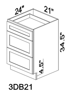 DB21 21" drawer base cabinet - White