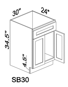 SB30 30" sink base cabinet - Gray