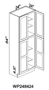 WP248424 84“tall whiet pantry - White