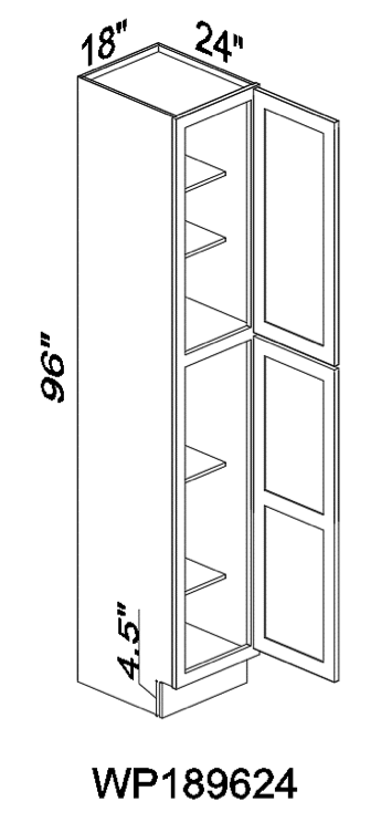 WP189624 96“tall whiet pantry - Gray