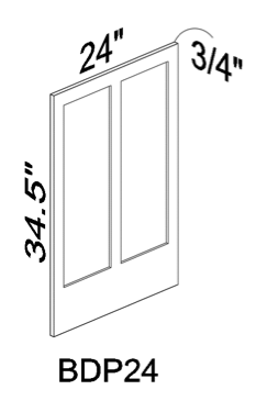 BDP24 Base door panel - Gray