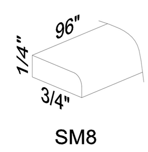 SM8 Scribe Moulding 3/4 - Gray