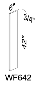WF642 6" x 42" Wall Filler - Gray