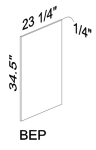 BEP Base end panel - White