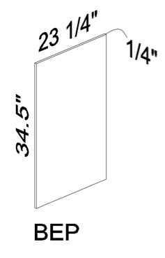 BEP Base end panel - White